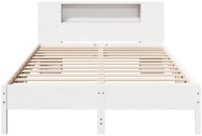 vidaXL Κρεβάτι Βιβλιοθήκη Χωρίς Στρώμα 140x200 εκ Μασίφ Ξύλο Πεύκο