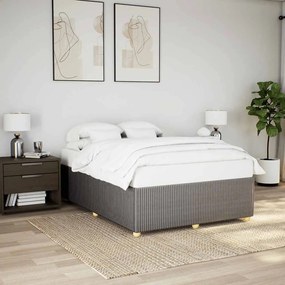 vidaXL Σκελετός Κρεβατιού Χωρίς Στρώμα Taupe 140x190 εκ. Υφασμάτινο