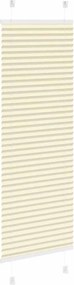vidaXL Πλισέ περσίδα Κρέμα 50x150 cm Πλάτος υφάσματος 49,4 cm