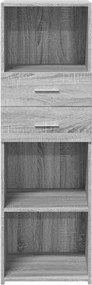 vidaXL Ντουλάπι Γκρι Sonoma 40x42,5x124 εκ. από Επεξεργασμένο Ξύλο