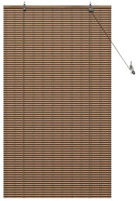 vidaXL Ρολό Παραθύρου Γεωμετρικό Καφέ 80 x 160 cm Μπαμπού