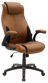 Καρέκλα γραφείου διευθυντή Bear pu ταμπά antique-μαύρο Υλικό: METAL. PU. PP. FABCRIC 033-000013