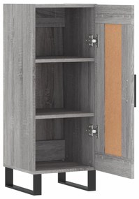 vidaXL Ντουλάπι Γκρι Sonoma 34,5x34x90 εκ. από Επεξεργασμένο Ξύλο