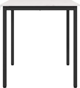vidaXL Τραπεζαρία Λευκό 70 x 70 x 75 cm Στερεά ξυλεία πεύκου