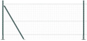 vidaXL Στύλος Περιφράξεων 13 pcs Πράσινο Ατσάλι