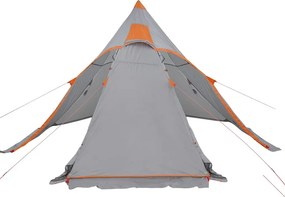 vidaXL Σκηνή Κάμπινγκ Tipi 5 Ατόμων Αδιάβροχη Γκρι