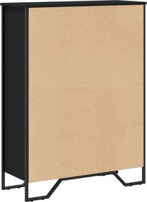 vidaXL Βιβλιοθήκη Μαύρη 80x31x106 εκ. από Επεξεργασμένο Ξύλο