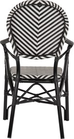 ΠΟΛΥΘΡΟΝΑ ΑΛΟΥΜΙΝΙΟΥ ΜΕ TEXTLINE ΜΑΥΡΟ-ΛΕΥΚΟ HM5928.01 56x59x94,5Yεκ.