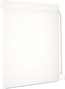 vidaXL Ρολό εισόδου Λευκός 120 x 150 cm Αλουμίνιο και Πολυουρεθάνη