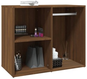 vidaXL Ντουλάπι Γυαλιστερό Καφέ Δρυς 80x40x65 εκ. Επεξεργασμένο Ξύλο