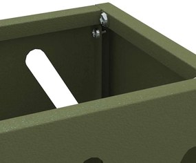 vidaXL Βάση ομπρέλας βροχής Λαδί 28 x 12 x 41 εκ Ατσάλι