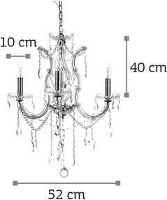 Φωτιστικό οροφής InLight 5244-3 3φωτο