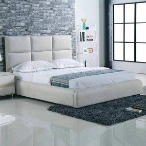 Κρεβάτι Maxim Ε8080 Ύφασμα Grey-Stone 160x200cm Υπέρδιπλο Ξύλο,Ύφασμα