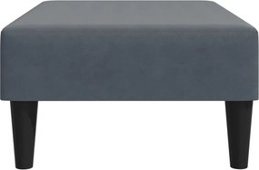 vidaXL Υποπόδιο Σκούρο Γκρι 77x55x31 εκ. Βελούδινο