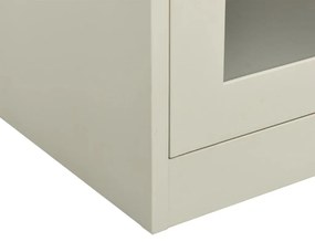 vidaXL Ντουλάπα Γραφείου 90 x 40 x 90 εκ. Ανοιχτό Γκρι Ατσάλινη