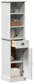 vidaXL Σετ Επίπλων Μπάνιου 2 pcs Καφέ και Λευκό 37 x 34 x 150 εκ