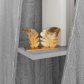 vidaXL Πλευρικό Ράφι Γκρίζο Σονομα 33 x 32 x 70,5 εκ