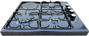 ROYAL OC-63 3+1 BLACK ENAMEL COOKER