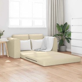 vidaXL Καναπές Κρεβάτι 2 σε 1 Κρεμ 148x71x83 εκ Υφασμάτινος