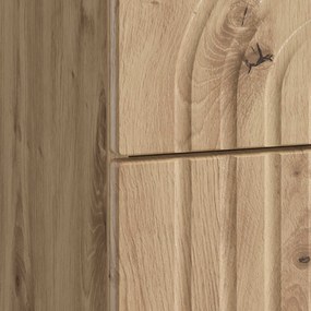 vidaXL Κομοδίνο Artisan Δρυς 62 x 34,5 x 48 εκ Επεξεργασμένο Ξύλο