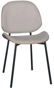 Καρέκλα 617-223-093 46x54,5x81,5cm Cream Μέταλλο,Ύφασμα