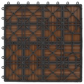 vidaXL Πλακάκια Deck 22 τεμ. Χρώμα Teak 30 x 30 εκ. 2 μ² από WPC