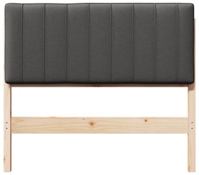 vidaXL Ταπετσαρισμένο κεφαλάρι με κεφαλάρι Καφέ και Σκούρο Γκρι 100 cm