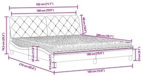 ΚΡΕΒΑΤΙ ΜΕ ΣΤΡΩΜΑ ΡΟΖ 180X200 ΕΚ. ΒΕΛΟΥΔΙΝΟ 3208675