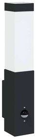 vidaXL Εξωτερικά Φωτιστικά Τοίχου 2 pcs Μαύρο 10.5 x 6 x 35 εκ.