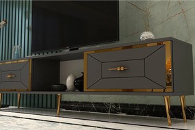 Stewehome Έπιπλο τηλεόρασης με ντουλάπι σε μοντέρνο στιλ 150x29x40 cm
