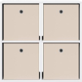 vidaXL Πλαϊνό γραφείο Λευκό 68,5 x 32 x 67 εκ