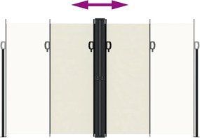 vidaXL Σκίαστρο Πλαϊνό Συρόμενο Κρεμ 200 x 600 εκ.