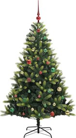 vidaXL Τεχνητό Χριστουγεννιάτικο Δέντρο με Συρταρωτές Βαθμίδες 150 LED