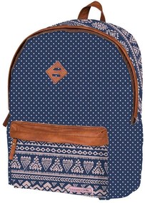 Marshmallow τσάντα πλάτης μπλε πουά με 2 θήκες 41x32x14εκ.  τμχ.