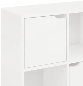 Βιβλιοθήκη Bookel pakoworld σε λευκή απόχρωση 59.6x27.5x60.4εκ (1 τεμάχια)