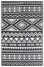 Χαλί εξωτερικού χώρου ARAKIL Μαύρο 120x180 cm PP - Μαύρο