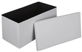 ΣΚΑΜΠΩ ΜΕ ΑΠΟΘΗΚΕΥΤΙΚΟ ΧΩΡΟ ALEX PU ΛΕΥΚΟ 80X40X40