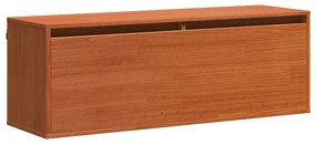 vidaXL Ντουλάπα Τοίχου Καφέ κεριού 100 x 30 x 35 εκ Μασίφ ξύλο πεύκου