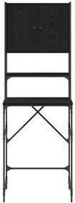 vidaXL Ντουλάπι πλυντηρίου Μαύρη δρυς 68 x 48.5 x 194 εκ