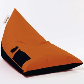 Πουφ Αδιάβροχο Pyramid 248FRN1208 145x90x35cm Orange-Black