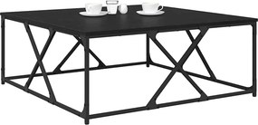 vidaXL Τραπεζάκι σαλονιού Μαύρη Οξυά 100 x 100 x 40 cm