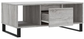 vidaXL Τραπεζάκι Σαλονιού Γκρι Sonoma 90x50x36,5εκ. Επεξεργασμένο Ξύλο