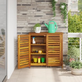 vidaXL Ντουλάπι Κήπου Καστανό 78 x 36.5 x 78cm Καμπούντα ξύλο ακακίας