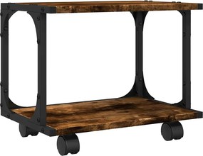 vidaXL Βάση Εκτυπωτή 2 Επιπέδων Καπνιστή Δρυς 41x28x33,5 εκ Επεξ. Ξύλο