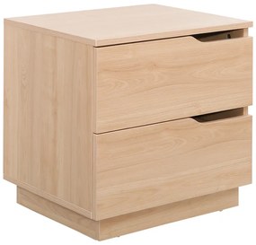 Κομοδίνο Verena I pakoworld σε φυσική απόχρωση 48x40x48εκ