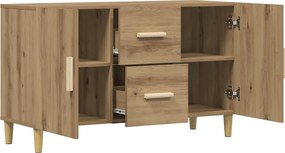 vidaXL Σκευοθήκη Δρυς τεχνίτης 100x36x60 cm Κατασκευασμένο ξύλο
