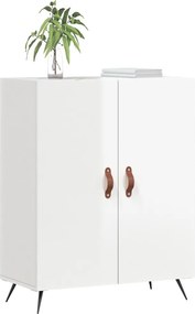 vidaXL Ντουλάπι Γυαλιστερό Λευκό 69,5x34x90 εκ. Επεξεργασμένο Ξύλο