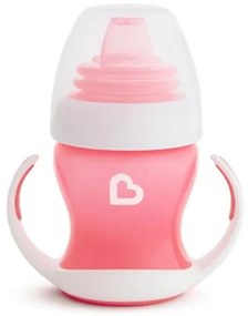 Munchkin Εκπαιδευτικό Κύπελλο 118ml Με Λαβές Και Μαλακό Στόμιο Gentle First Cup Ροζ 51786