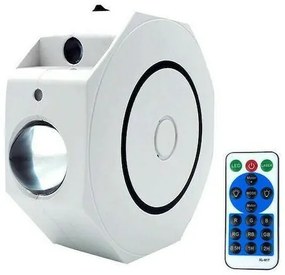 Διακοσμητικό Φωτιστικό με Φωτισμό RGB Party Light LED σε Λευκό Χρώμα