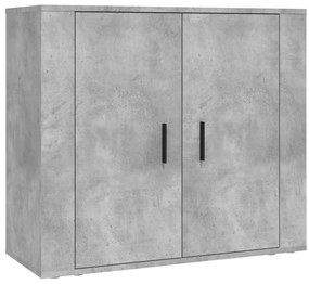 vidaXL Ντουλάπι Γκρι Σκυροδέματος από Επεξεργασμένο Ξύλο